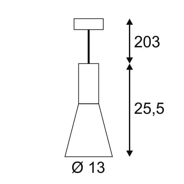 Подвесной светильник SLV Para Cone 40 155479