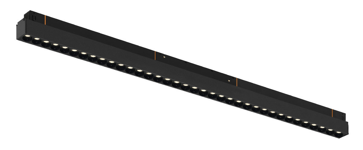 Трековый магнитный светильник iLedex Vision 4822-002-L690-36W-38DG-3000K-BK