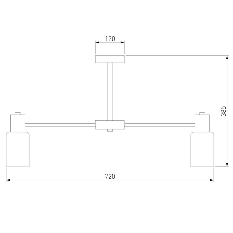 Люстра на штанге Eurosvet Vegga 70160/8 латунь Smart a057109