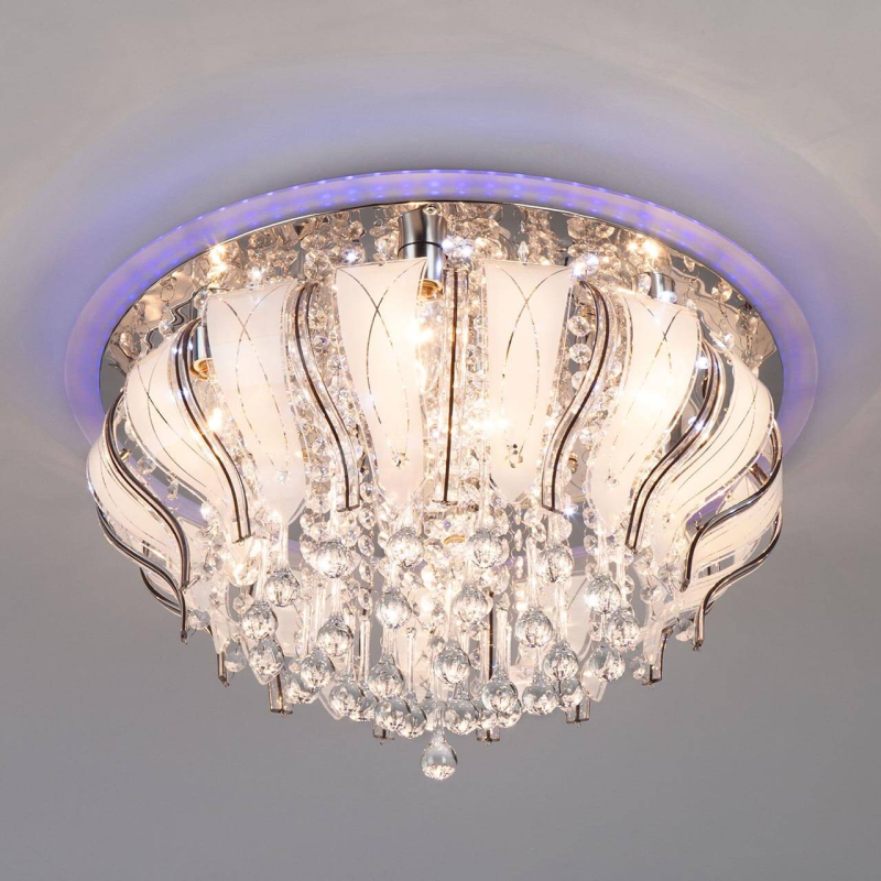 Потолочный светильник Eurosvet Soffite 80119/8 хром/синий+красный+фиолетовый