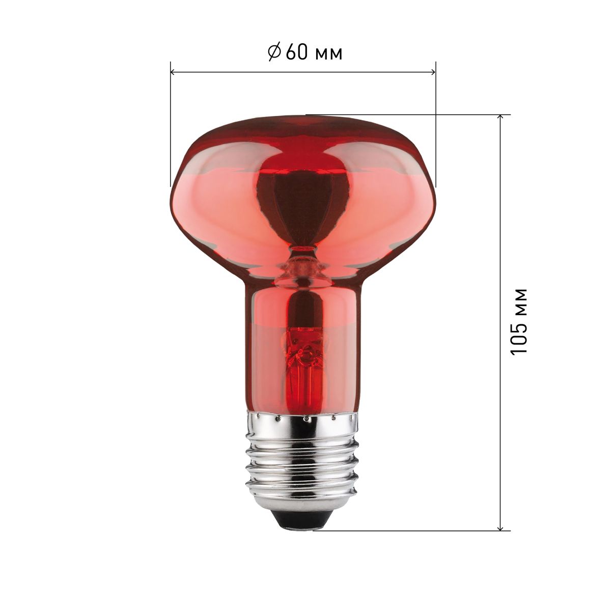 Инфракрасная лампа для обогрева животных Эра ИКЗК 230-60 R63 Е27 Б0057281