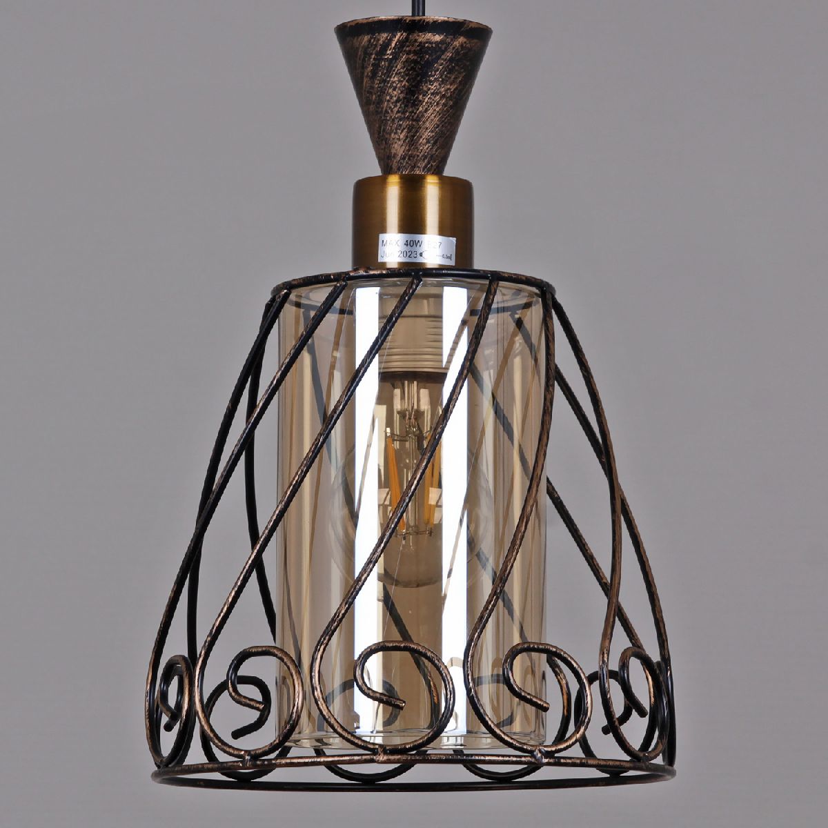 Подвесной светильник Reluce 03609-0.4-03 BK+GD