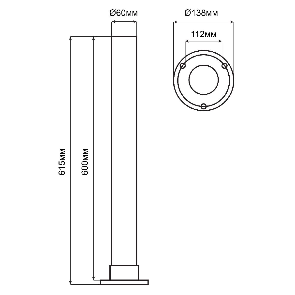 Опора светильника Feron 51979