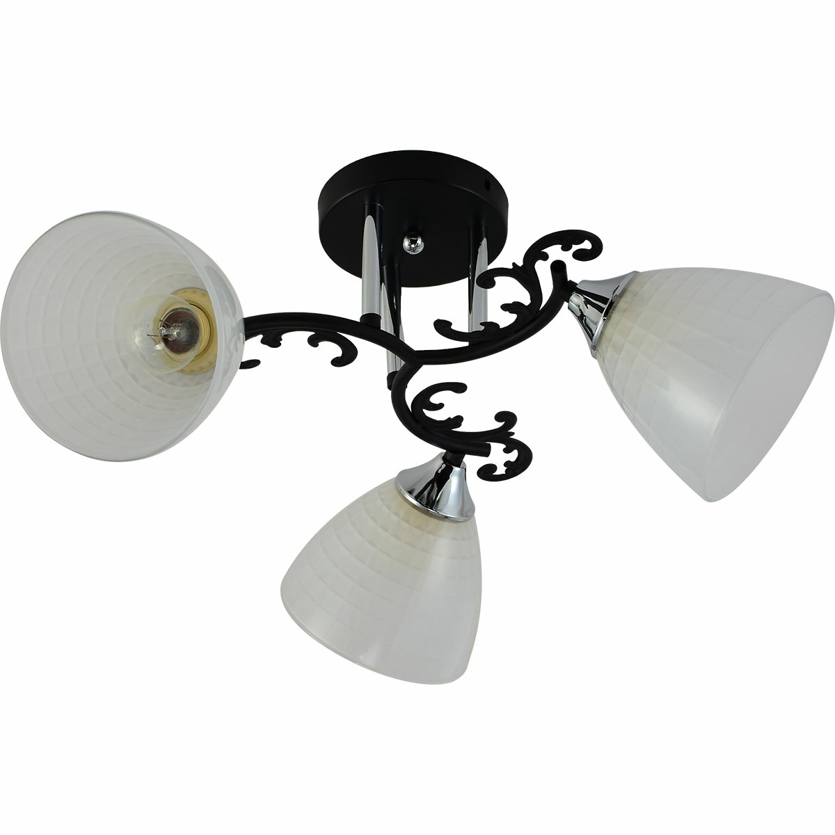 Люстра на штанге Reluce 11308-0.3-03 BK+CR