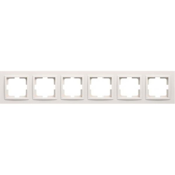 Рамка на 6 постов Mono Electric Despina крем 102-170000-166