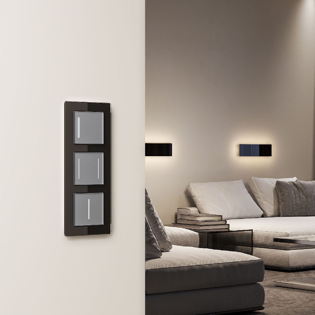 Умный сенсорный выключатель одноклавишный Werkel 4690389197901 W4513006 a064143