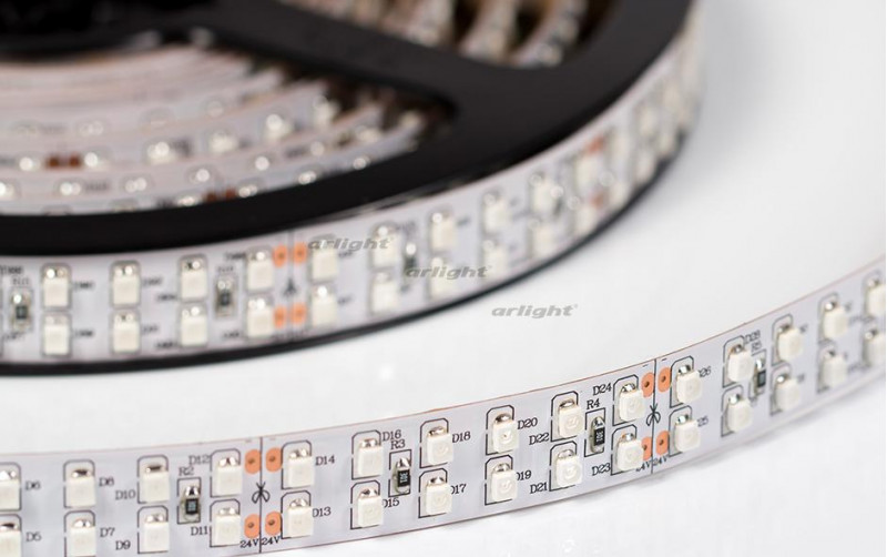 Светодиодная лента Arlight RT 2-5000 24V Blue 2x2 (3528, 1200 LED, LUX) 008769