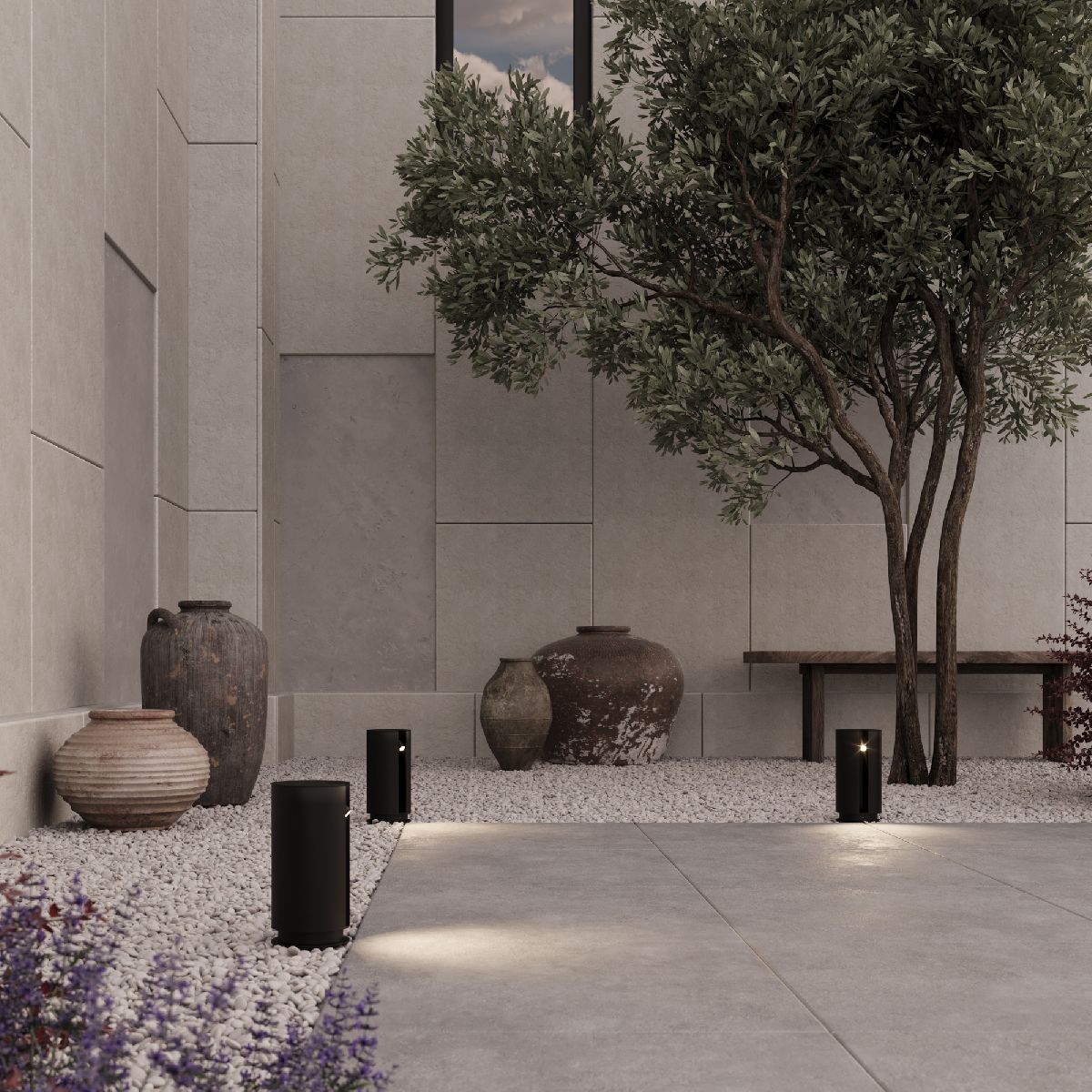 Ландшафтный светильник Maytoni Cave O468FL-L3B3K