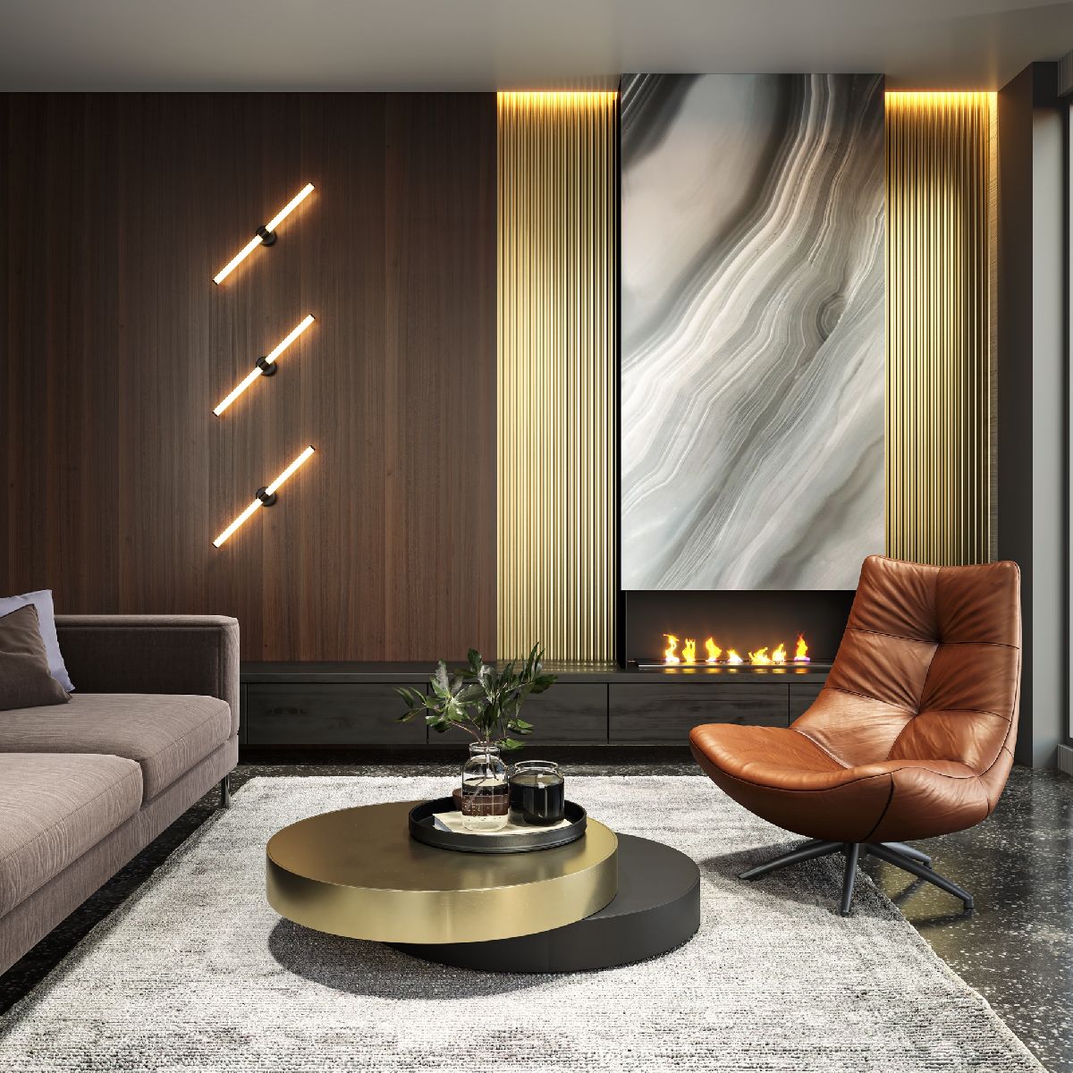 Настенный светильник Maytoni Axis MOD106WL-L16B3K