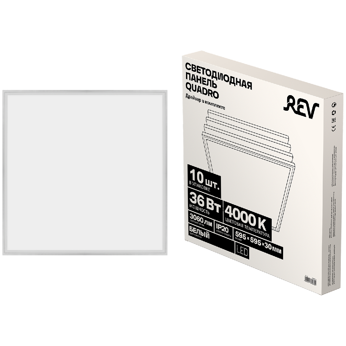 Панель светодиодная REV Quadro 28967 8