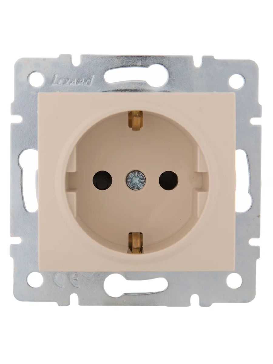 Розетка с защитой от детей Lezard Karina 707-0388-124B