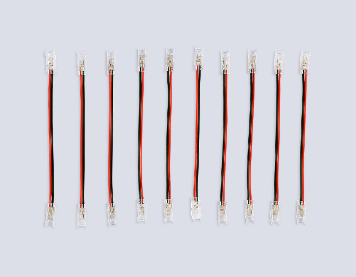 Соединитель гибкий двухсторонний Ambrella Light Illumination COB 12/24V для лент 5mm (2 конт.) (10шт. в комплекте) GS7885