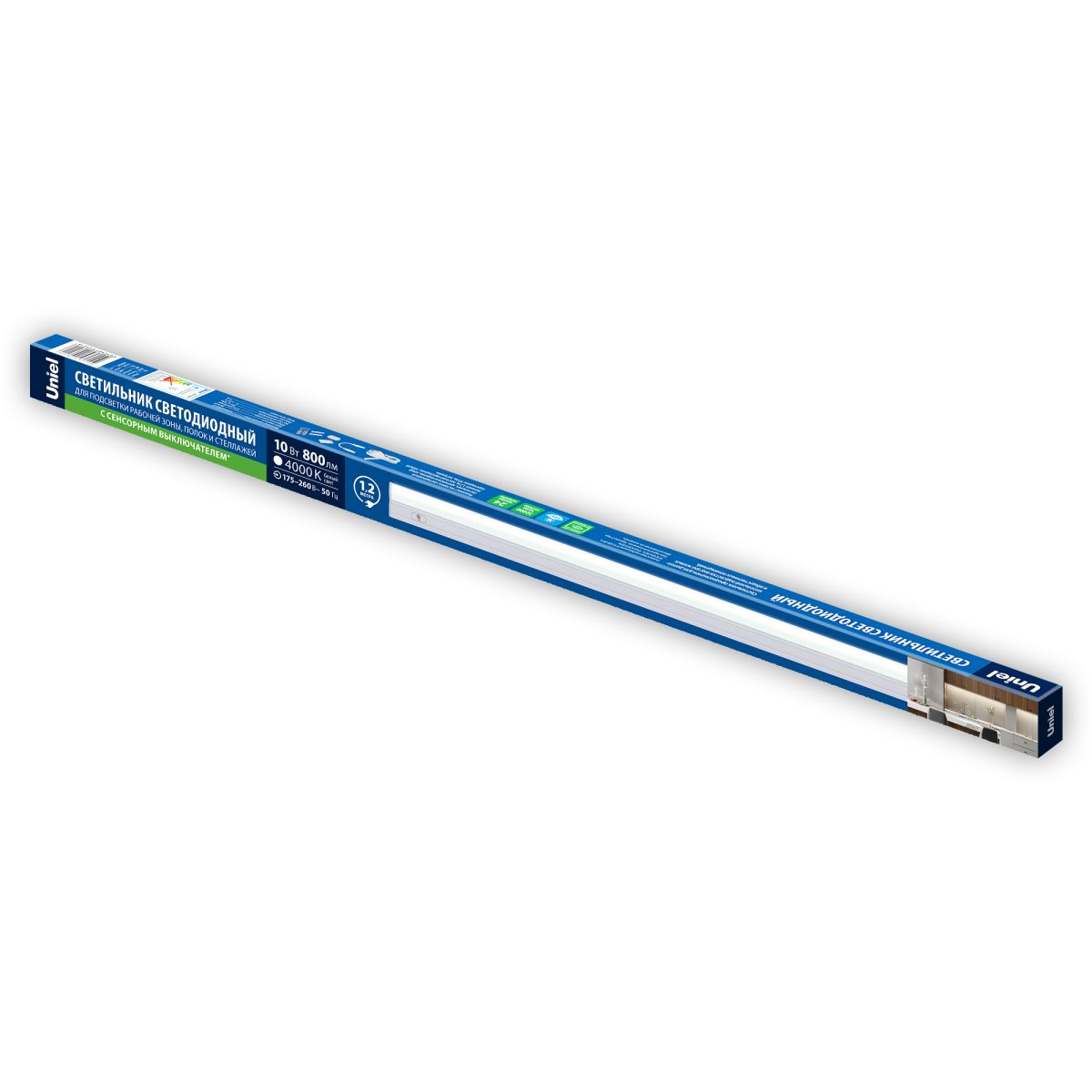 Линейный светильник Uniel ULI-L04-10W/4000K IP40 WHITE UL-00012875