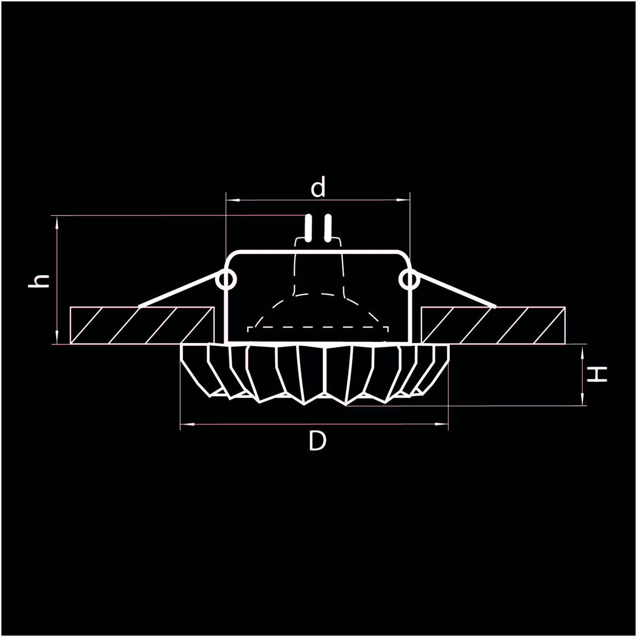 Встраиваемый светильник потолочный Lightstar Solo Ray 002120