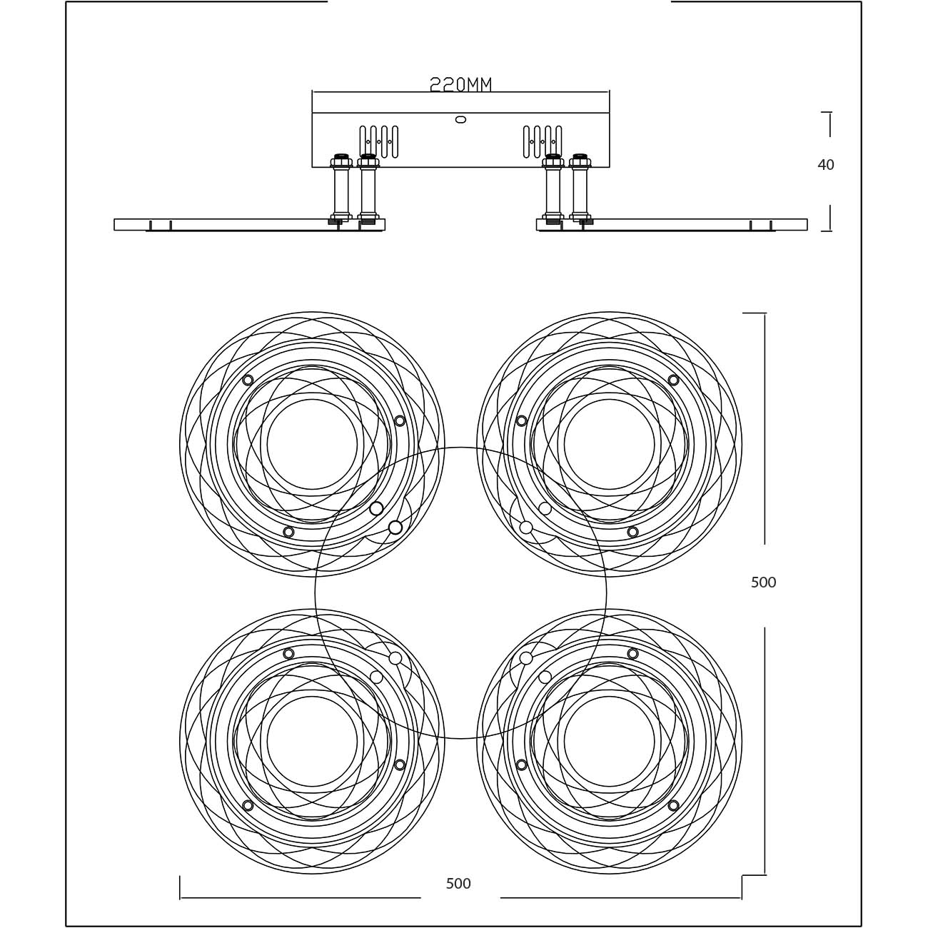 Потолочная светодиодная люстра Escada Jessie 10253/4LED