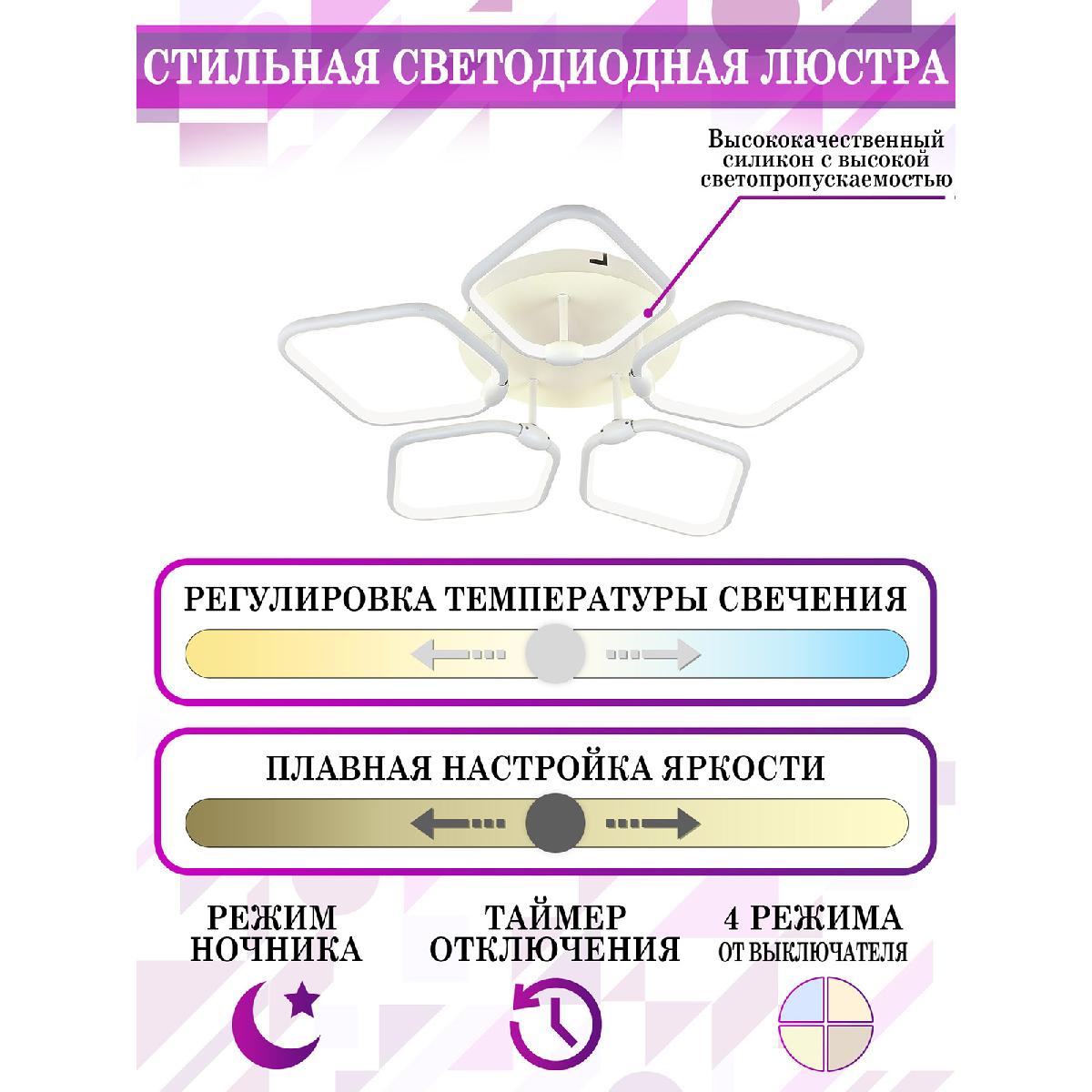 Потолочная люстра Natali Kovaltseva Perfekt LED LAMPS 81208