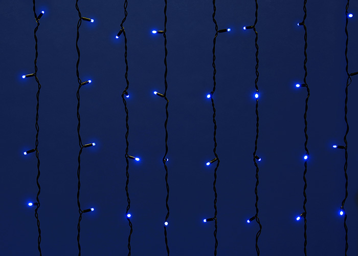 Уличная светодиодная гирлянда Uniel занавес (UL-00003936) синий ULD-C2030-240/TBK Blue IP67