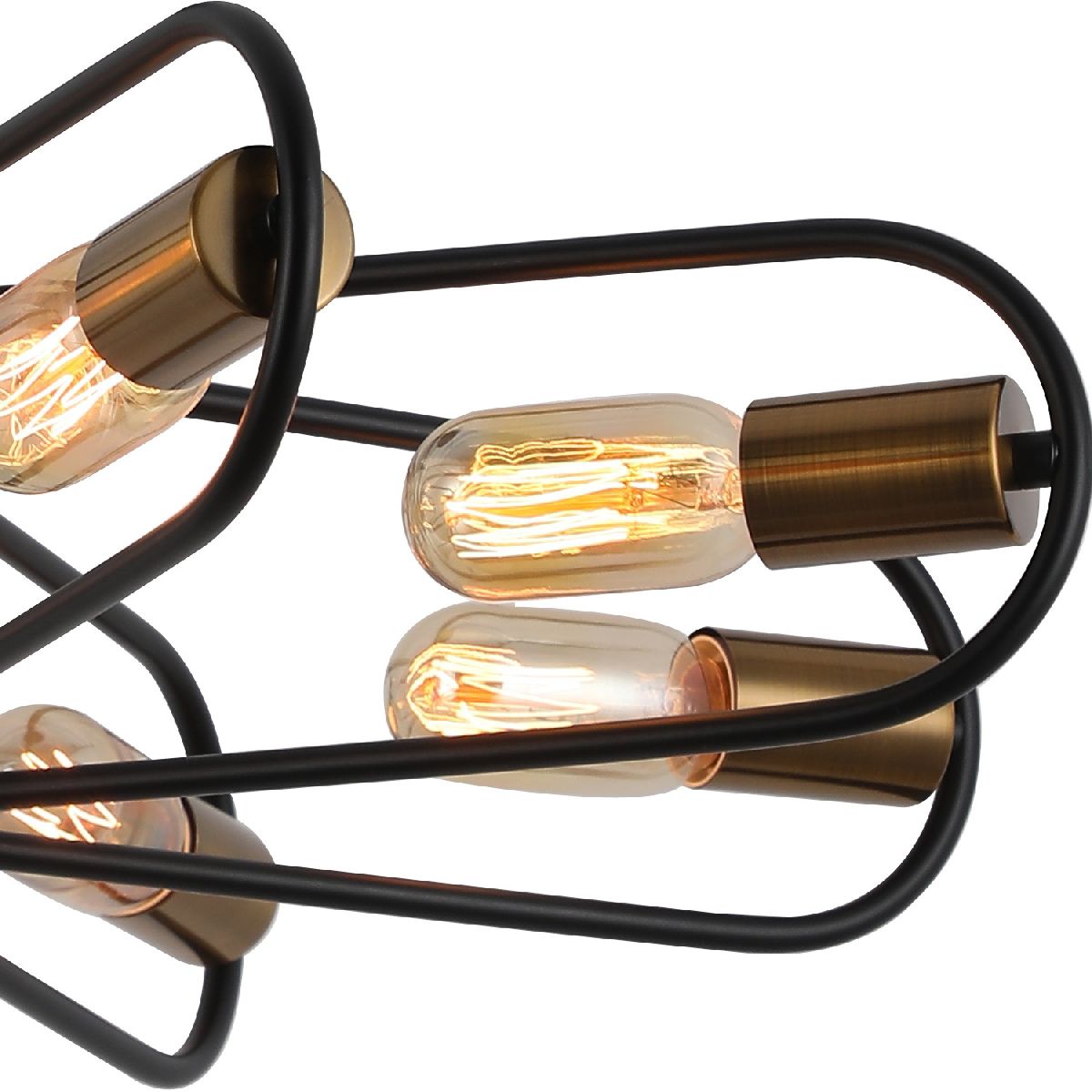 Люстра на штанге Illumico IL8253-8COU-79 BK GD