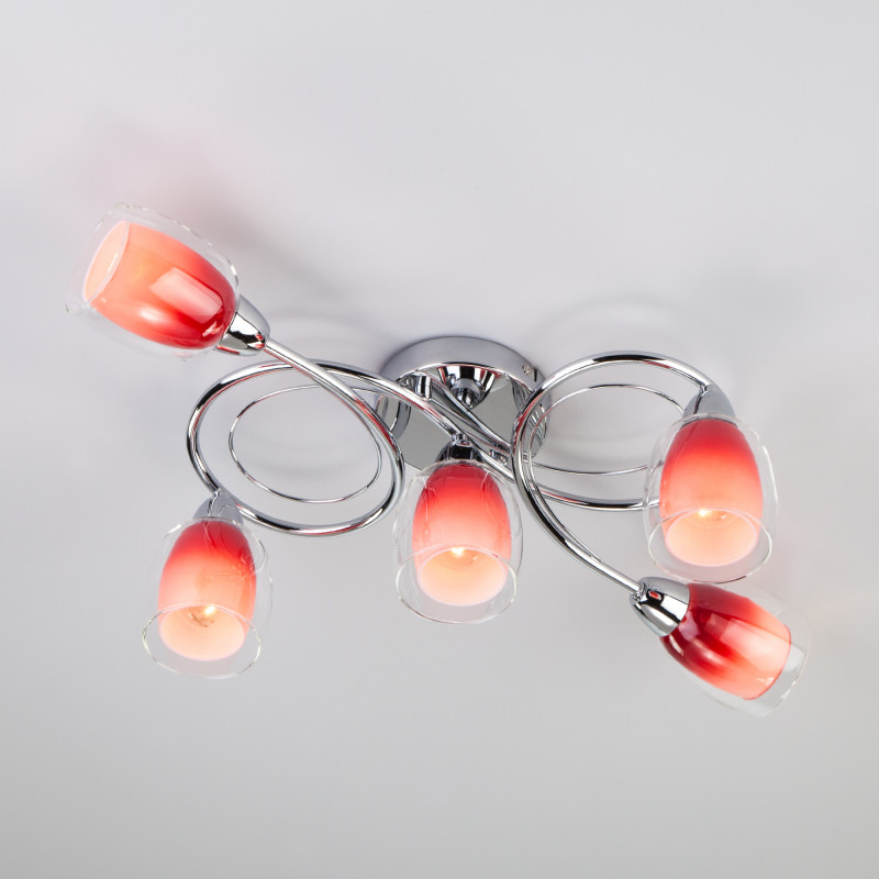 Накладная люстра Eurosvet 30153/5 красный