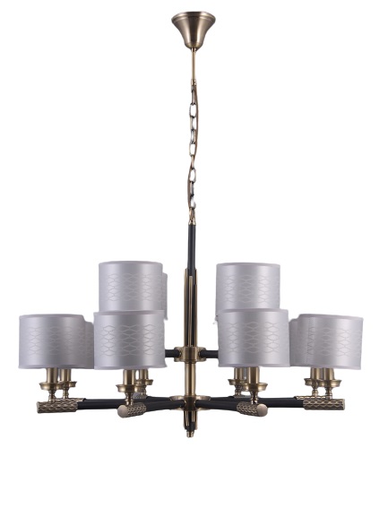 Подвесная люстра Elvan LU-39320/12-E14-BrBlWh