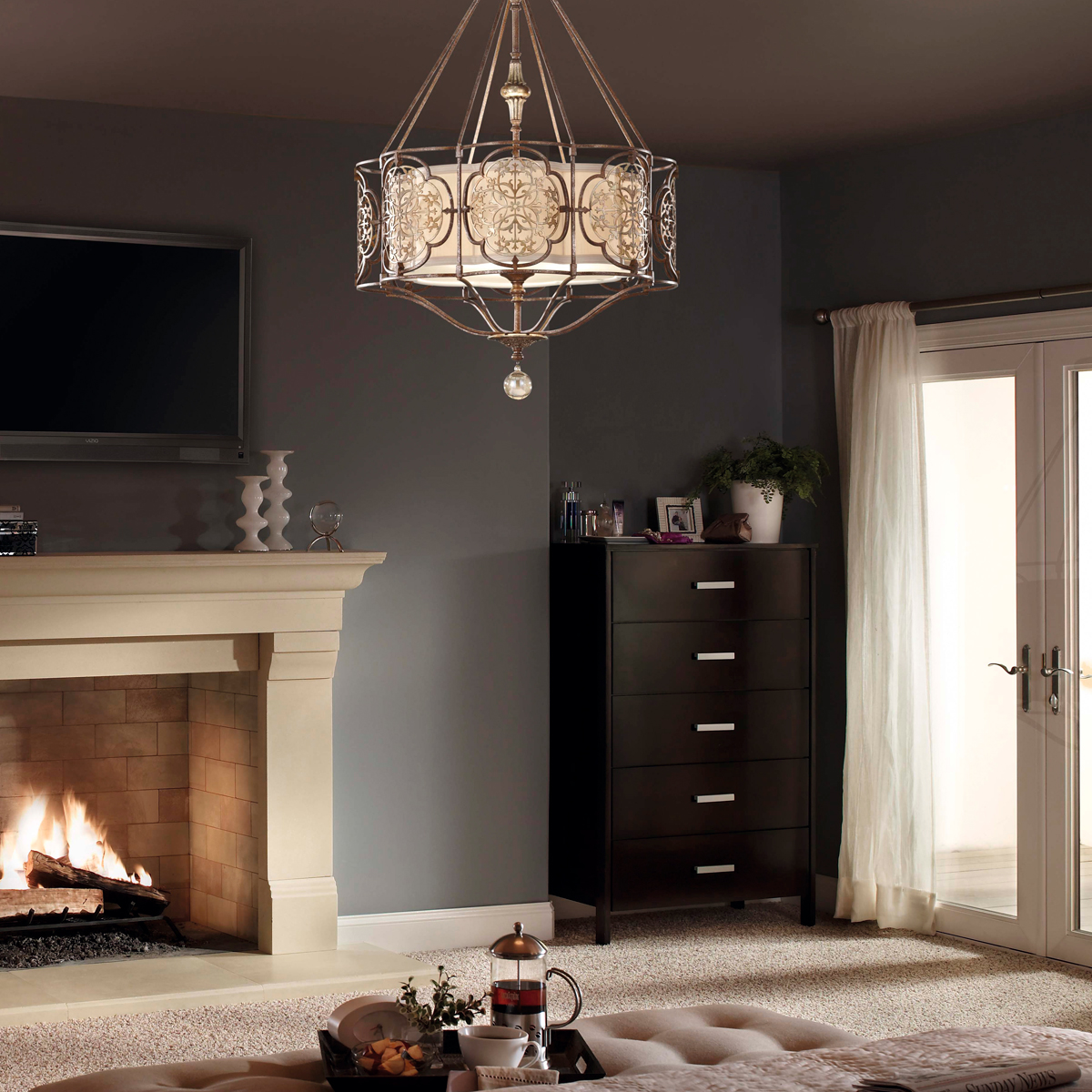 Подвесная люстра Feiss Marcella FE-MARCELLA-P