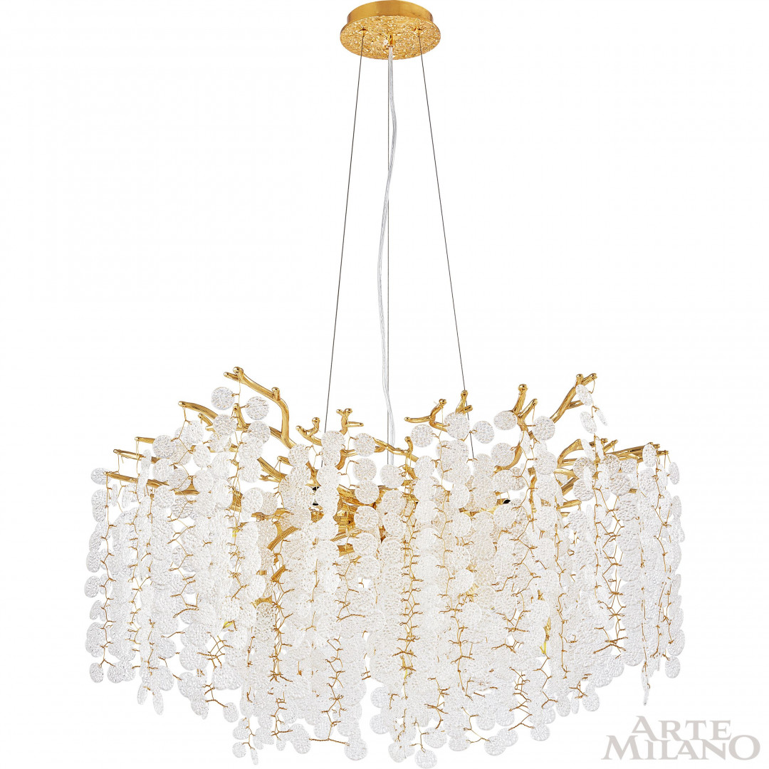 Подвесная люстра Arte Milano Milan 230901/D760/10/C Gd