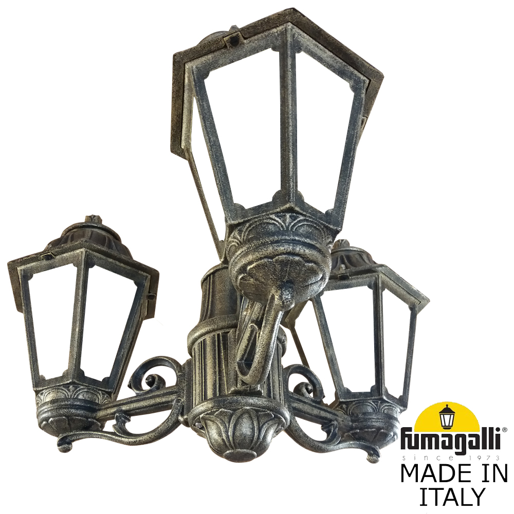 Уличный подвесной светильник Fumagalli SICHEM/ANNA 3L E22.120.S30.BYE27