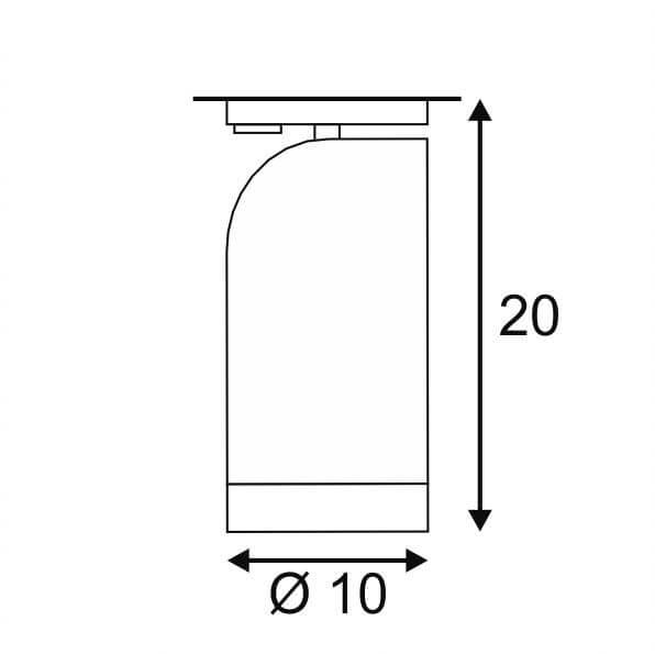 Трековый светодиодный cветильник SLV 3Ph Structec Led R9 176091