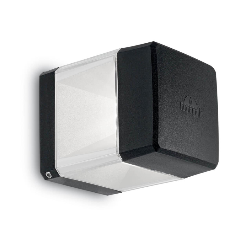 Уличный настенный светильник Ideal Lux Elisa AP1 Nero 187860