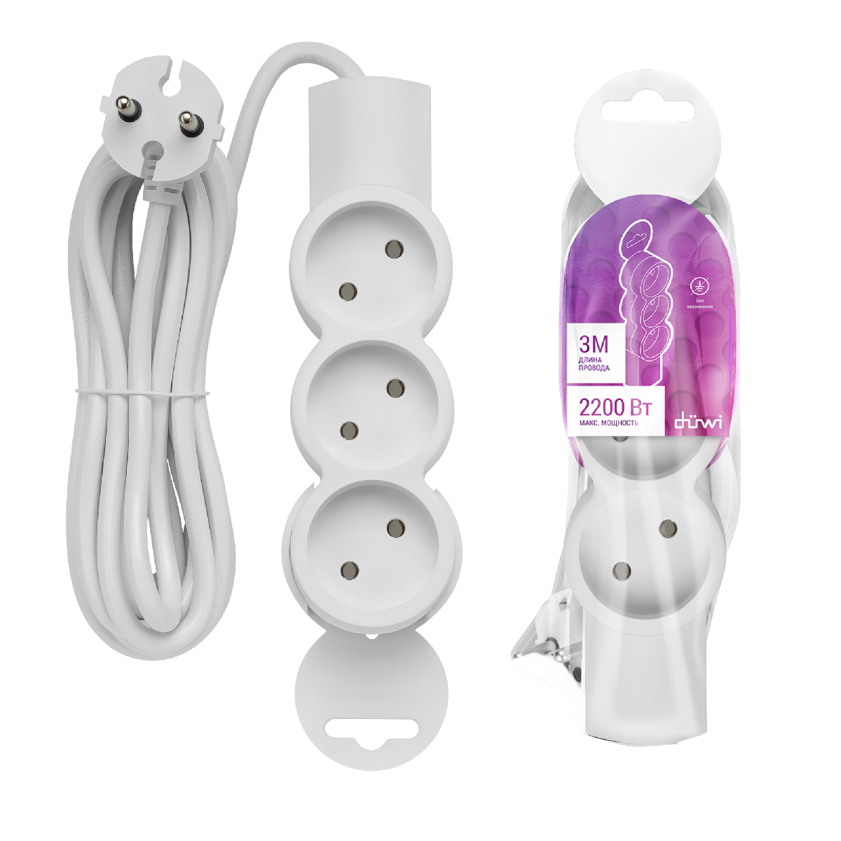 Удлинитель бытовой Duwi 32002 1