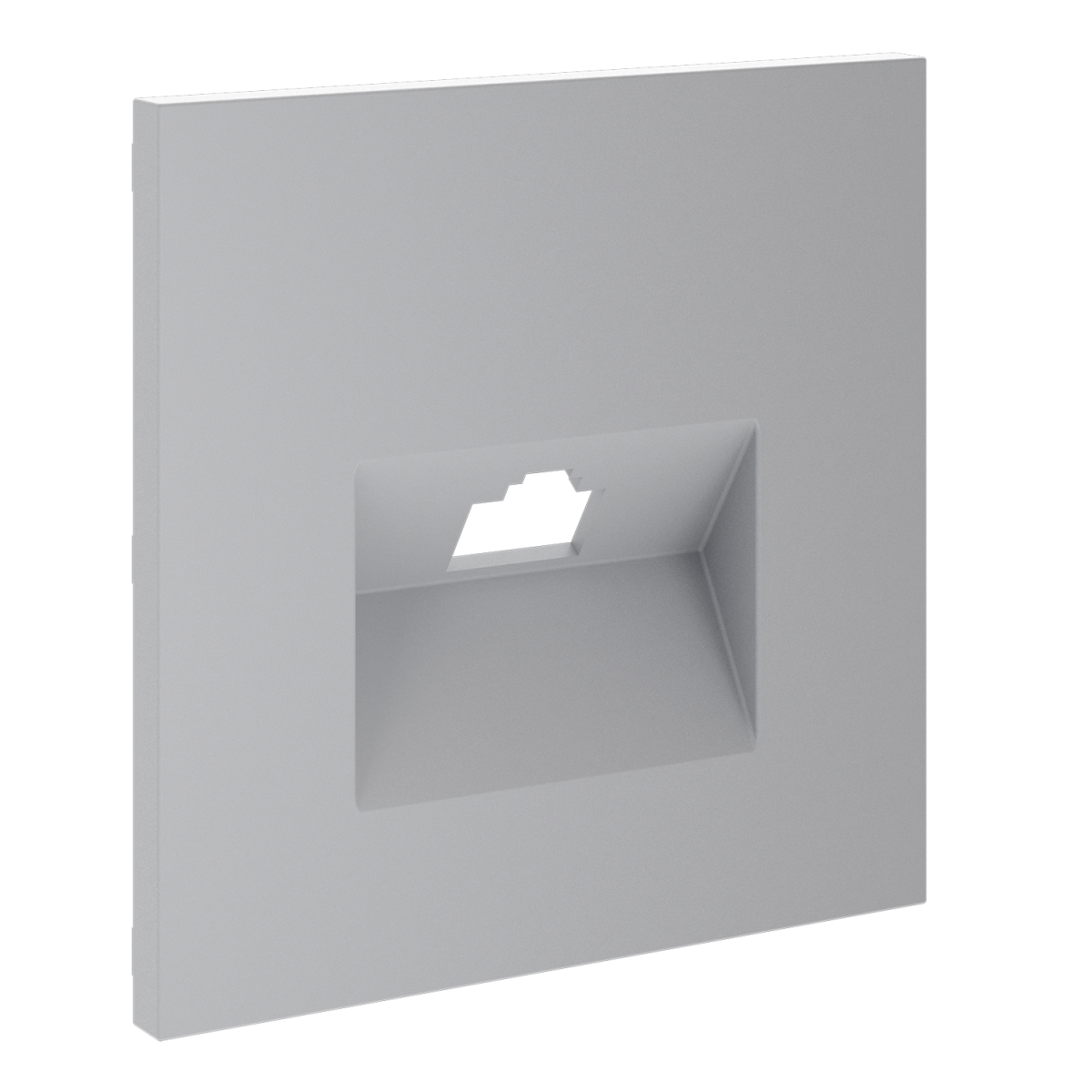 Накладка для розетки компьютерной RJ45 кат.6 Voltum S70 (серый) VLS001316