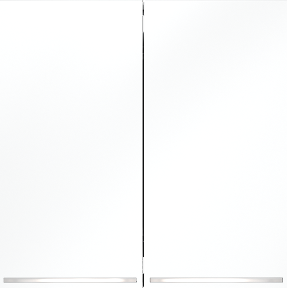 Проходной переключатель двухклавишный с подсветкой Voltum S70 VLS020402 (белый матовый)