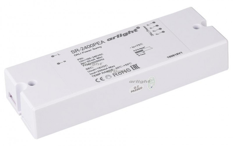 Блок питания Arlight ARV-SR-2400PEA (16V, 250mA, DALI) 019454