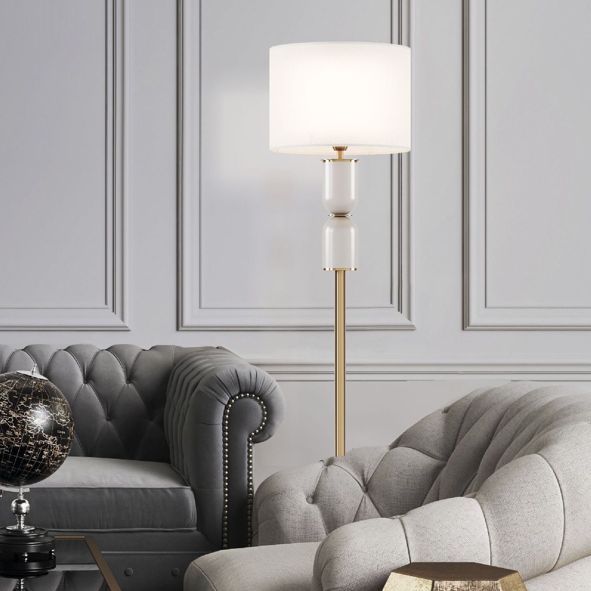 Торшер Eurosvet Caprera 01154/1 латунь a063866