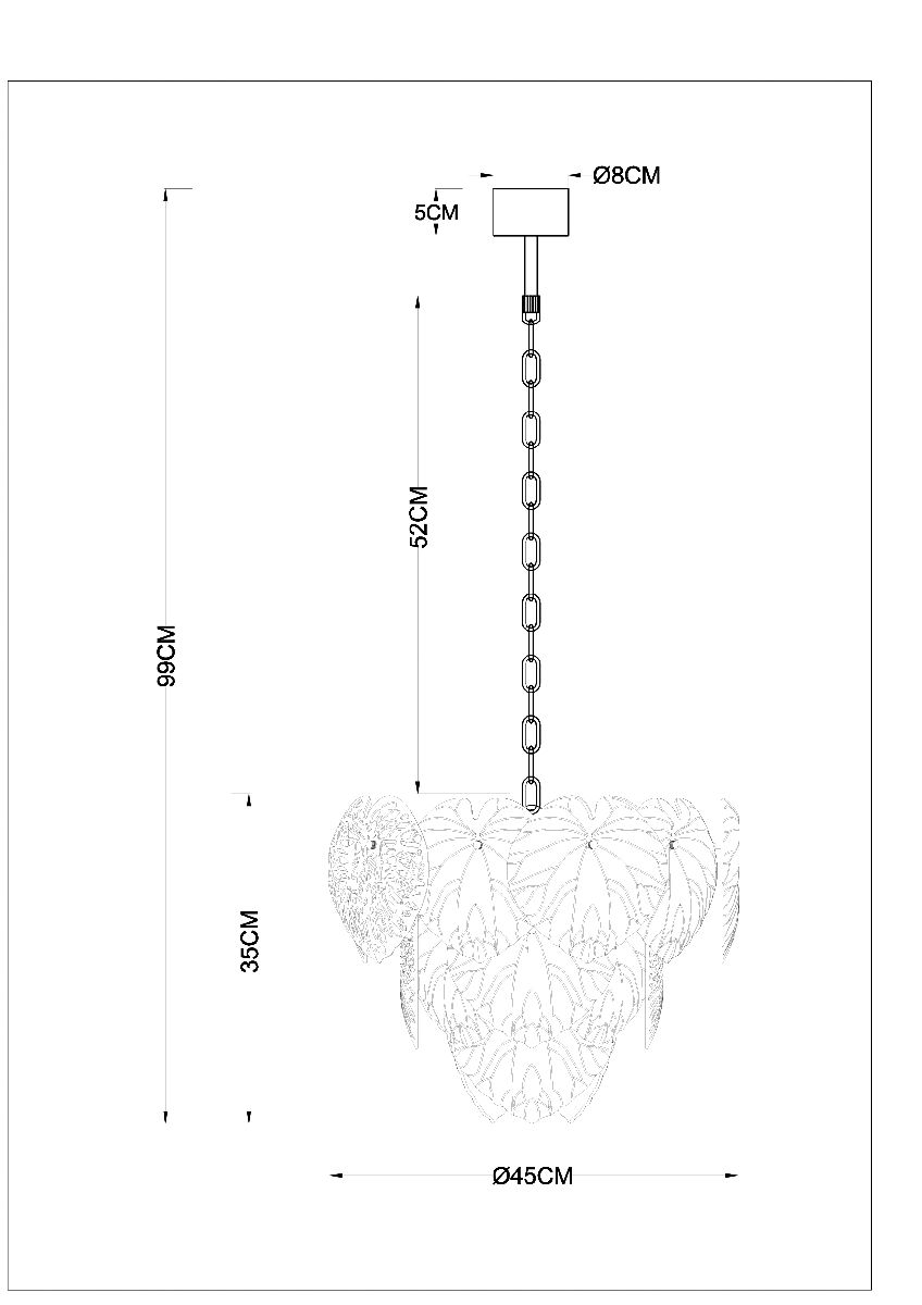 Подвесная люстра Arte Lamp Kapri A4078LM-6GO