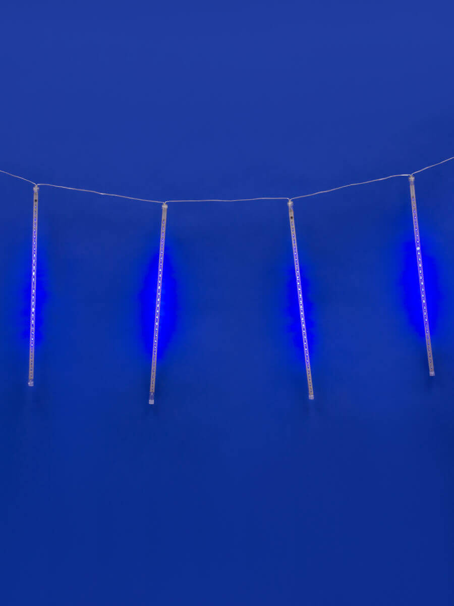 Уличная светодиодная гирлянда (11123) Uniel занавес Падающие звезды 220V синий ULD-E2405-240/DTK BLUE IP44 METEOR