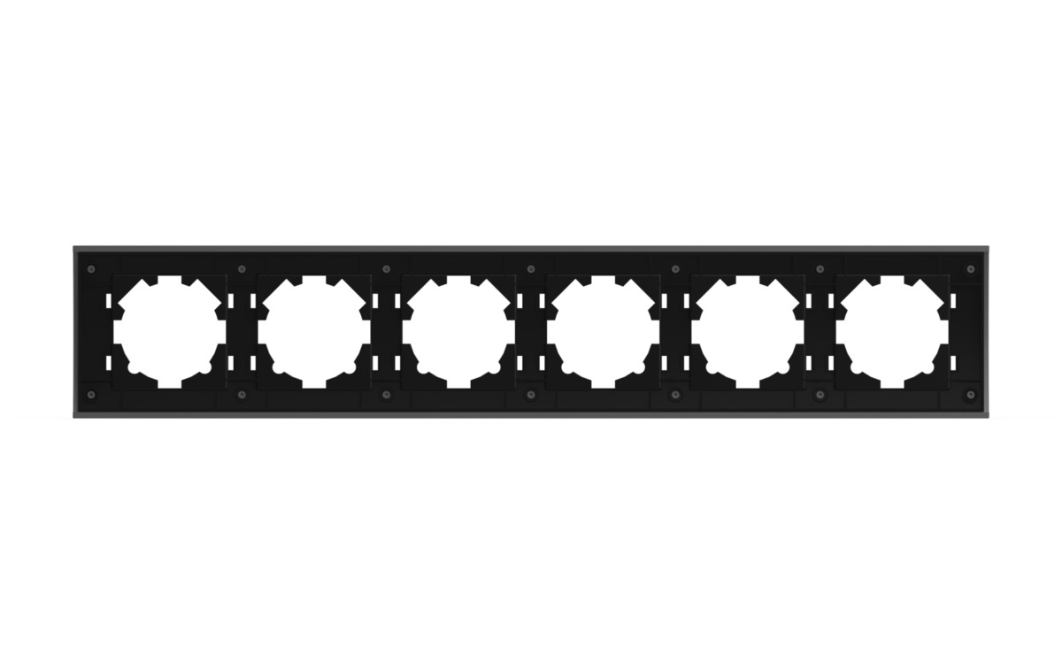 Рамка шестиместная ELBI Zena Platin 500-073600-252