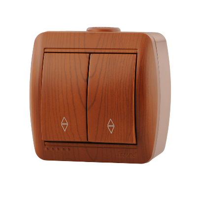 Выключатель проходной двойной Lezard Nata 710-0800-106