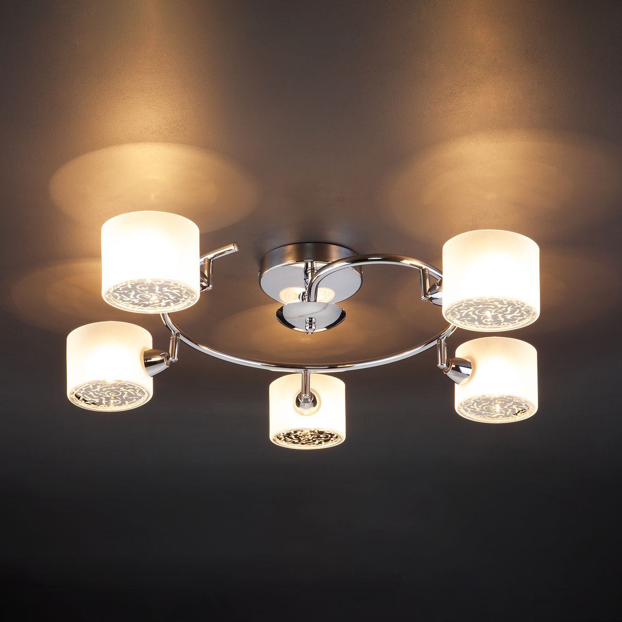 Потолочная люстра Eurosvet Areta 70088/5 хром