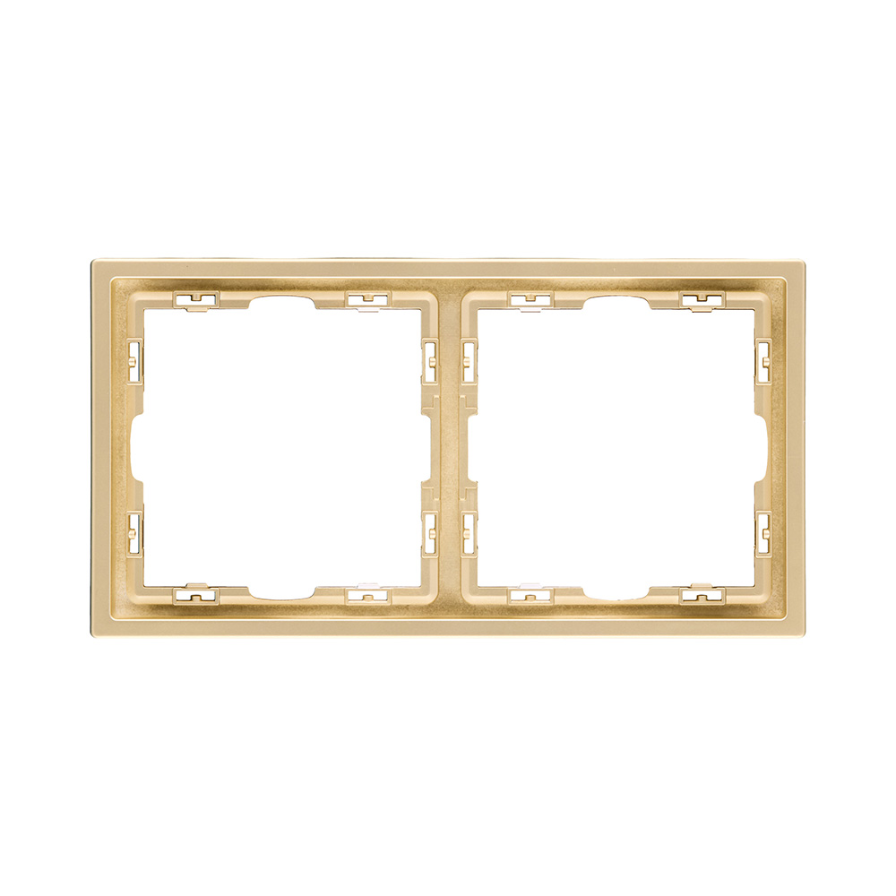 Рамка 2-постовая, золотой Kollinger Eclipse EC2GD