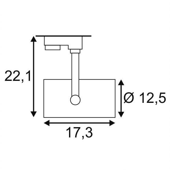 Трековый светодиодный светильник SLV 3Ph Dancer 152934