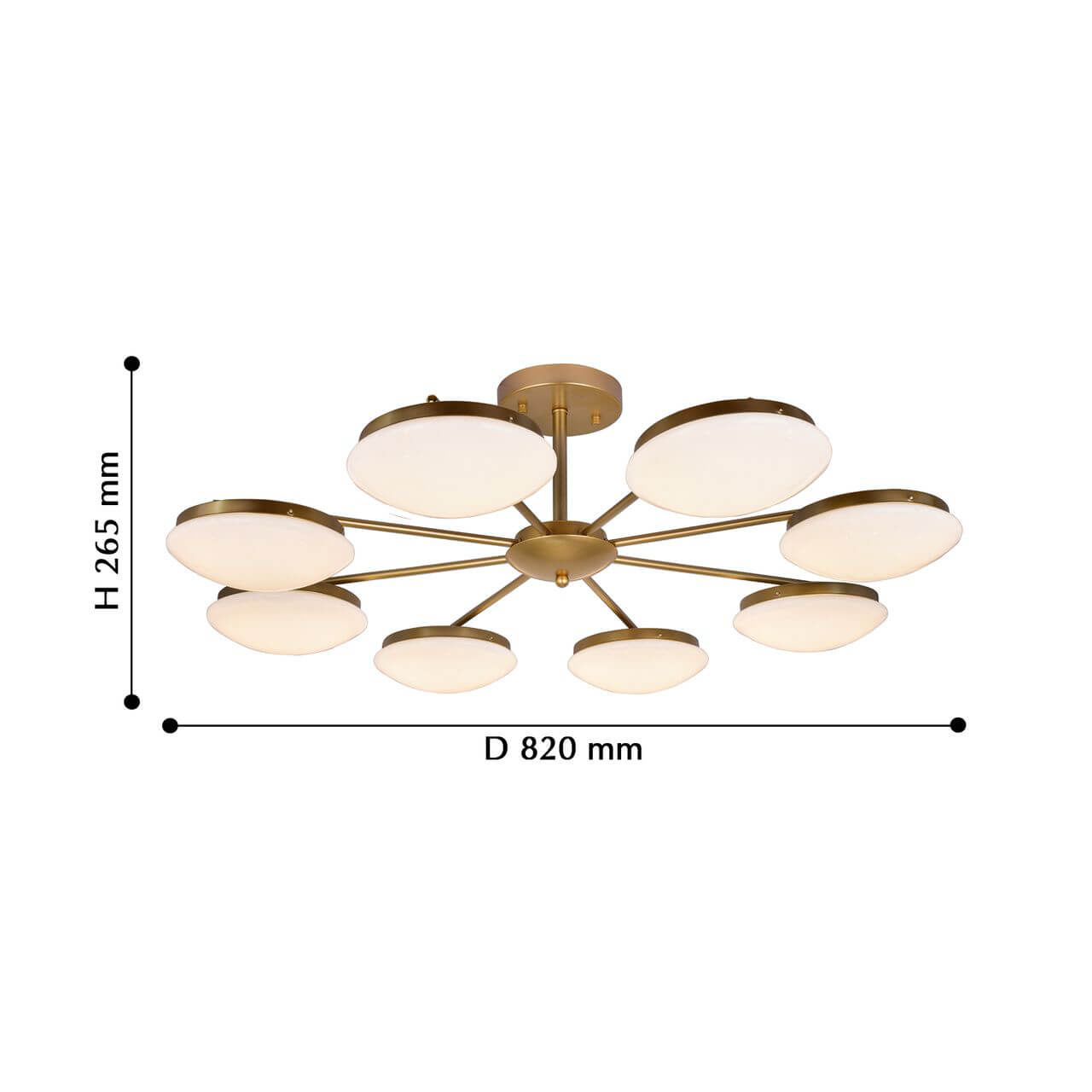 Потолочная светодиодная люстра F-Promo Ledante 2476-8P