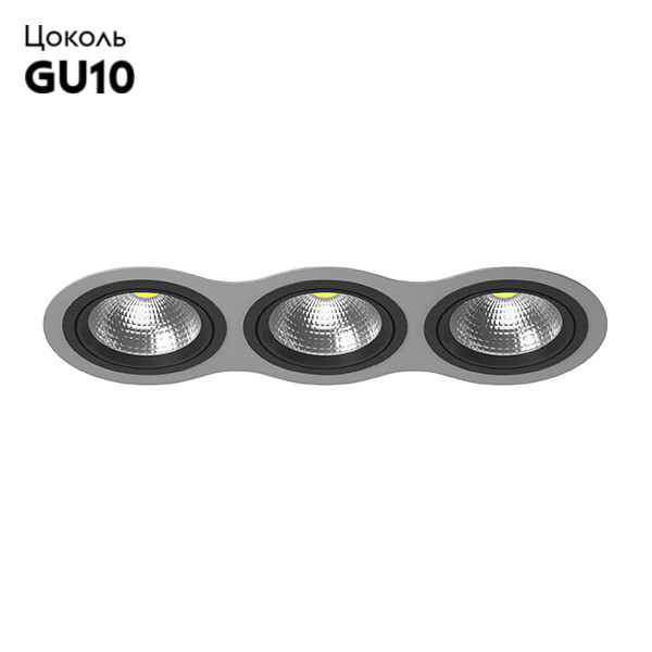 Встраиваемый светильник Lightstar INTERO 111 i939070707 (217939+217907+217907+217907)