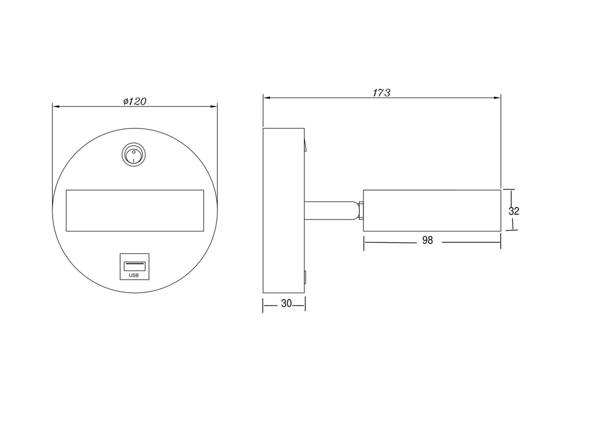 Спот Freya Bit FR10010CW-L6W