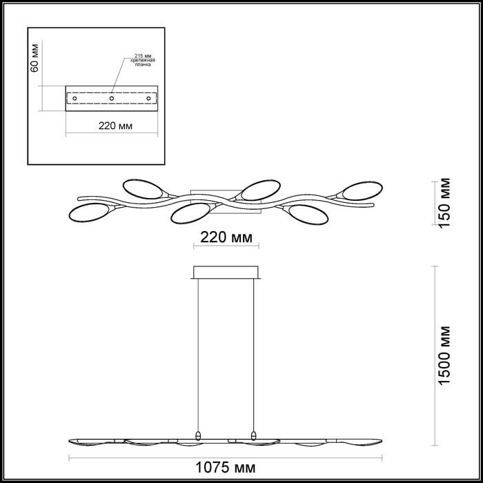 Подвесной светодиодный светильник Odeon Light Scoppa 3994/32L