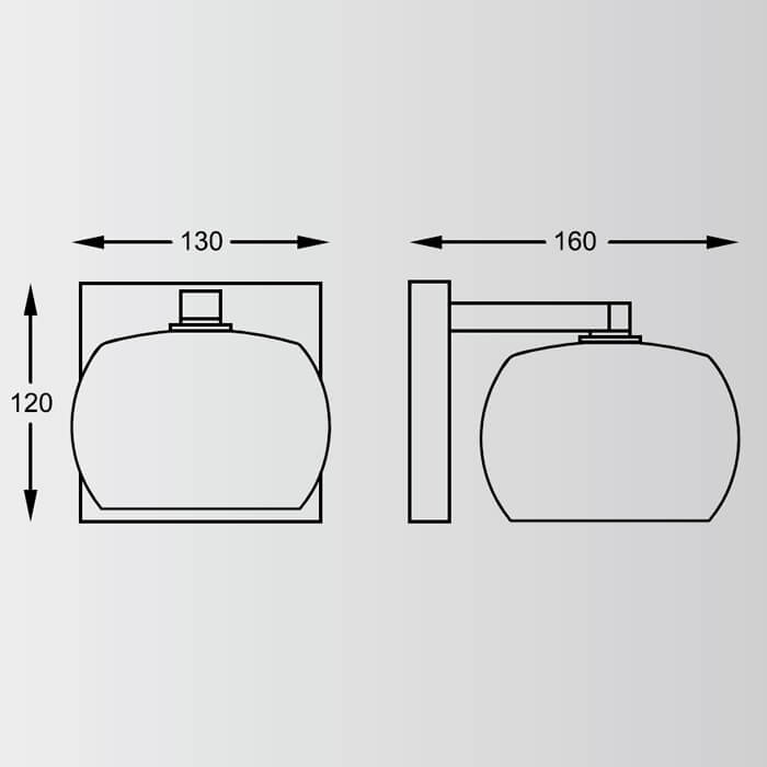 Бра Zumaline RAIN W0076-01A-B5L9