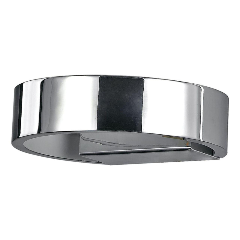 Настенный светодиодный светильник Ideal Lux Zed AP1 Round Cromo 115184