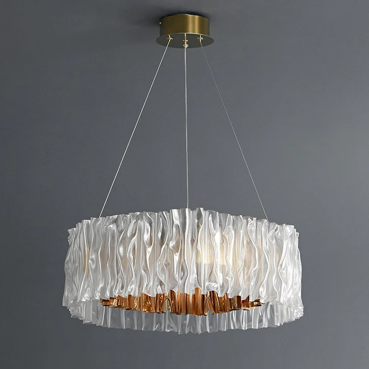 Подвесная люстра DeLight Collection Accordeon 10310P-780 white/gold