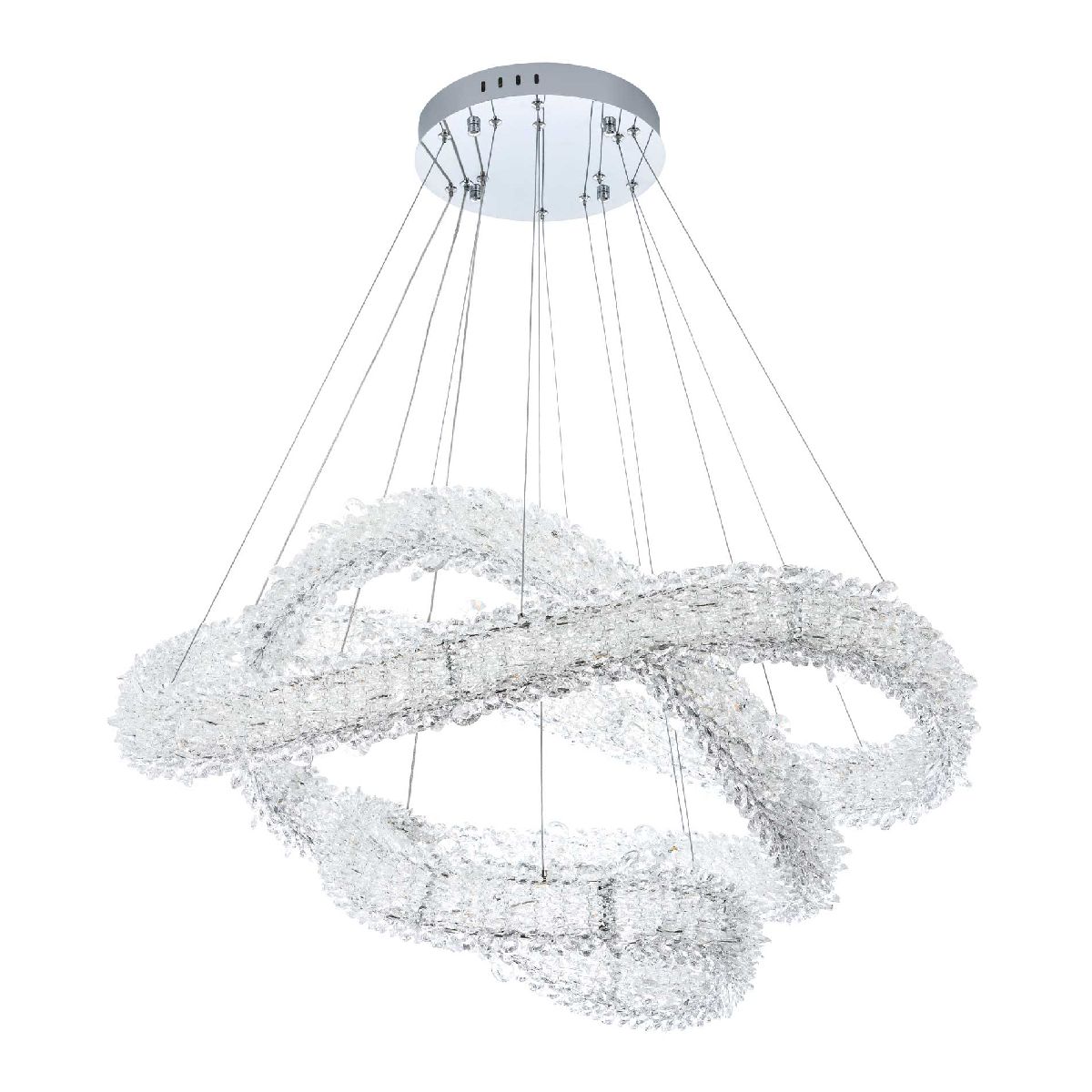 Подвесная люстра неоклассика Modestyle MS.5003.800.600.400 CR