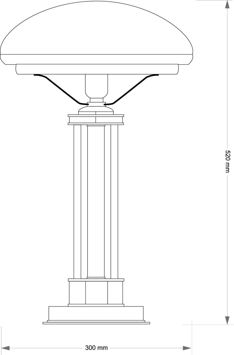 Настольная лампа Kutek Decor DEC-LG-1 (P)